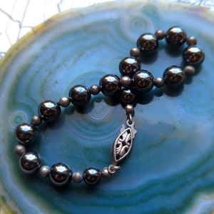 Polished Hematite Bracelet